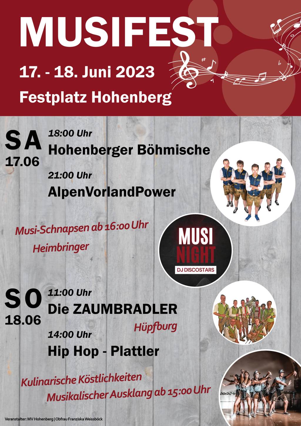 Musikfest des MV&nbsp;Hohenberg